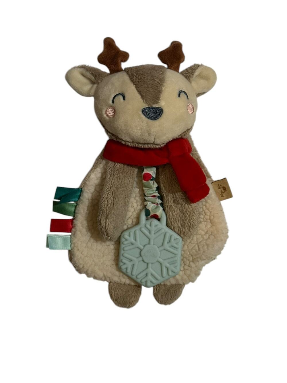 Itzy Ritzy Reindeer Holiday Plush Lovey & Teether Toy